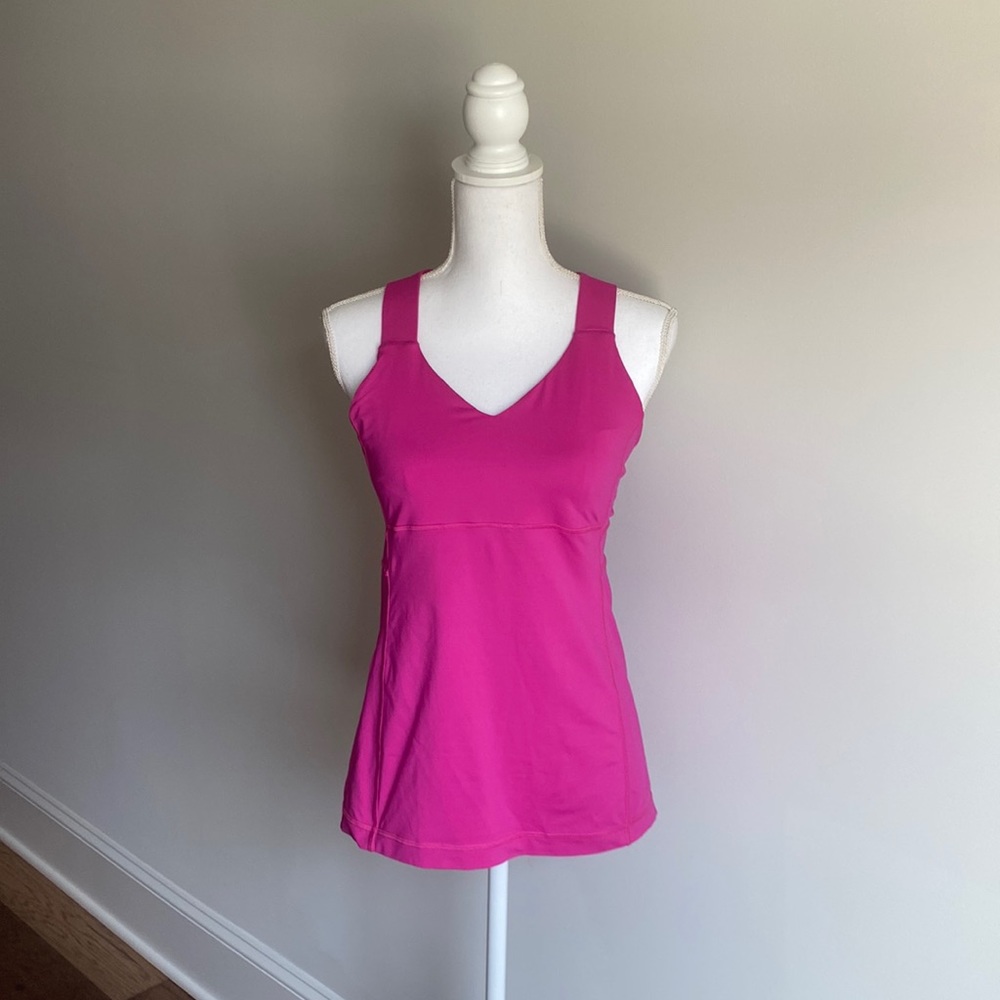 Women’s Size 8 Lululemon Pink Top with Built In Support